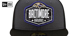 Ravens 2021 NFL TRUCKER DRAFT Fitted Hat by New Era - 3rd View