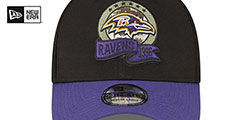 Ravens 2022 SALUTE-TO-SERVICE FLEX Black-Purple Hat by New Era - 3rd View