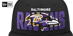 Ravens 2023 NFL DRAFT Black Fitted Hat by New Era - 3rd View