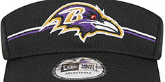 Ravens 2023 NFL TRAINING CAMP VISOR Black by New Era - 3rd View