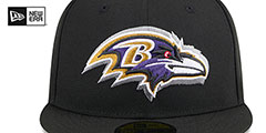 Ravens 2024 NFL DRAFT Black Fitted Hat by New Era - 3rd View