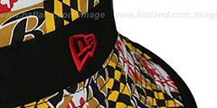 Ravens ALL-OVER MARYLAND FLAG BUCKET Hat by New Era - 3rd View