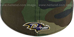 Ravens ALT MARYLAND-FLAG Army Camo Fitted Hat by New Era - 3rd View