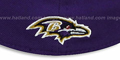 Ravens COIN TOSS FLEX Purple-Black Hat by New Era - 3rd View