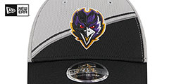 Ravens DASHMARK SIDELINE SNAPBACK Grey-Black Hat by New Era - 3rd View