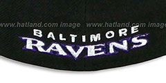 Ravens FG DRAFT FLEX Black Hat by New Era - 3rd View