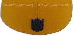 Ravens MARYLAND-FLAG Gold Fitted Hat by New Era - 3rd View