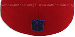 Ravens MARYLAND-FLAG Red Fitted Hat by New Era - 3rd View