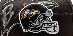 Ravens NFL BLACK-CLASSIC FLEX Hat by New Era - 3rd View