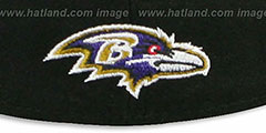 Ravens NFL FELTN Black Fitted Hat by New Era - 3rd View