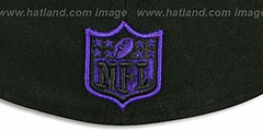 Ravens NFL JERSEY-BASIC Black-Purple Fitted Hat by New Era - 3rd View