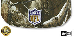 Ravens NFL TEAM-BASIC Realtree Camo Fitted Hat by New Era - 3rd View