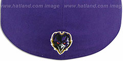 Ravens PROFILIN Purple-Black Fitted Hat by New Era - 3rd View