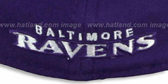 Ravens TD CLASSIC FLEX Purple-Black Hat by New Era - 3rd View