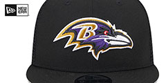 Ravens TEAM-BASIC TRUCKER SNAPBACK Black Hat by New Era - 3rd View