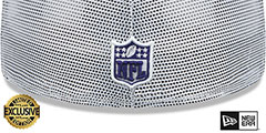 Ravens TEAM-BASIC TRUCKER White Fitted Hat by New Era - 3rd View