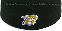 Ravens TEAM SLOPE FLEX Black Hat by New Era - 3rd View