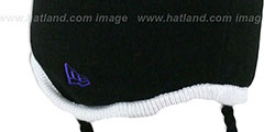 Ravens TEAM-TONE TASSLE Black Knit Beanie Hat by New Era - 3rd View