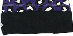 Ravens WINTER-JUNGLE Knit Beanie Hat by New Era - 3rd View