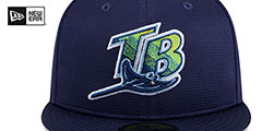 Rays 2024 BATTING PRACTICE Fitted Hat by New Era - 3rd View