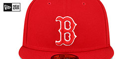 Red Sox 1999 ASG SIDE-PATCH UP Red-White Fitted Hat by New Era - 3rd View