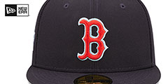 Red Sox 2007 WS CLOUD-UNDER Navy Fitted Hat by New Era - 3rd View