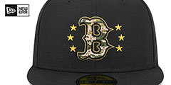 Red Sox 2024 ARMED FORCES STARS N STRIPES Hat by New Era - 3rd View