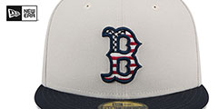 Red Sox 2024 JULY 4TH STARS N STRIPES Fitted Hat by New Era - 3rd View