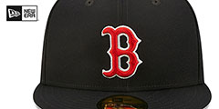 Red Sox BANNER SIDE-PATCH Navy Fitted Hat by New Era - 3rd View