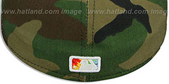 Red Sox CAMO TYE-DYE INSIDER Army-Red Fitted Hat by New Era - 3rd View