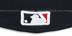 Red Sox CHENILLE APPLIQUE Navy Fitted Hat by New Era - 3rd View