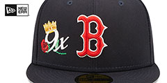 Red Sox CROWN CHAMPS Navy Fitted Hat by New Era - 3rd View