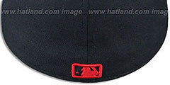 Red Sox FONT-FADEOUT Navy Fitted Hat by New Era - 3rd View