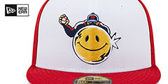 Red Sox MILB MARVEL DEFENDERS White-Red Fitted Hat by New Era - 3rd View