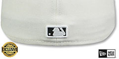 Red Sox RASTA LAYERED White Fitted Hat by New Era - 3rd View