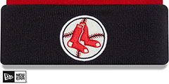 Red Sox RETRO-CUFF Knit Beanie by New Era - 3rd View