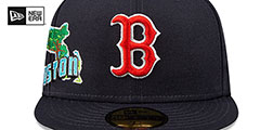 Red Sox STATEVIEW Navy Fitted Hat by New Era - 3rd View