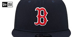 Red Sox TEAM-BASIC TRUCKER SNAPBACK Navy Hat by New Era - 3rd View