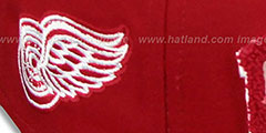 Red Wings CHENILLE-ARCH SNAPBACK Red-Black Hat by New Era - 3rd View