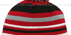 Red Wings STRIPEOUT Knit Beanie Hat by New Era - 3rd View