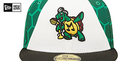 RedBirds THEME NIGHT White-Green-Black Fitted Hat by New Era - 3rd View