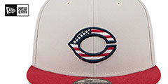 Reds 2024 JULY 4TH STARS N STRIPES SNAPBACK Hat by New Era - 3rd View