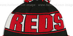 Reds REP-UR-TEAM Knit Beanie Hat by New Era - 3rd View