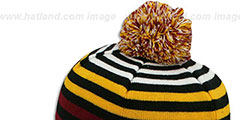 Redskins GREY STRIPETOP Knit Beanie Hat by New Era - 3rd View