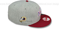 Redskins SUPER BOWL XXVI SNAPBACK Grey-Burgundy Hat by New Era - 3rd View