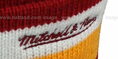 Redskins XL-LOGO ALTERNATE BEANIE Burgundy by Mitchell and Ness - 3rd View