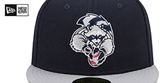 Renegades MILB MARVEL DEFENDERS Navy-Grey Fitted Hat by New Era - 3rd View