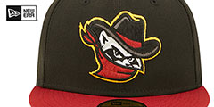 River Bandits MILB ONFIELD HOME Black-Burgundy Fitted Hat by New Era - 3rd View