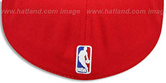 Rockets AJD THROWBACK PINWHEEL Navy-Red Fitted Hat by Reebok - 3rd View