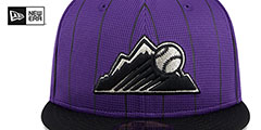 Rockies 2024 BATTING PRACTICE Fitted Hat by New Era - 3rd View